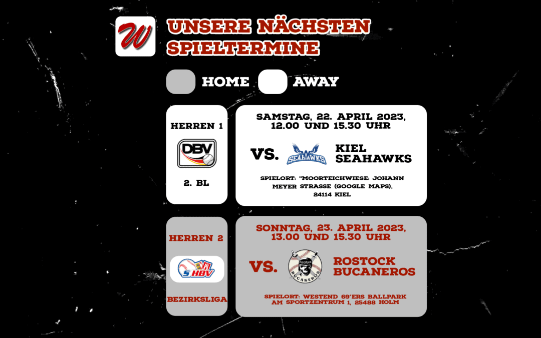 Unsere nächsten Spieltermine