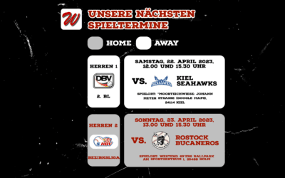Unsere nächsten Spieltermine